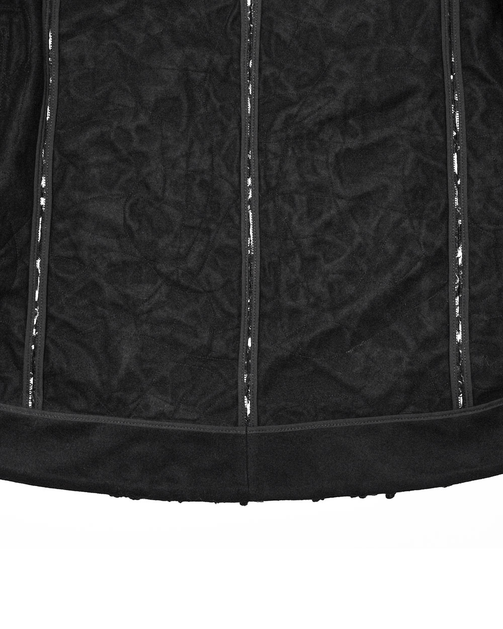 MINOAR - Phase Fiber Bond Dark Blend Coat, Men's black wool coat with Fiber-Bond texture - 9