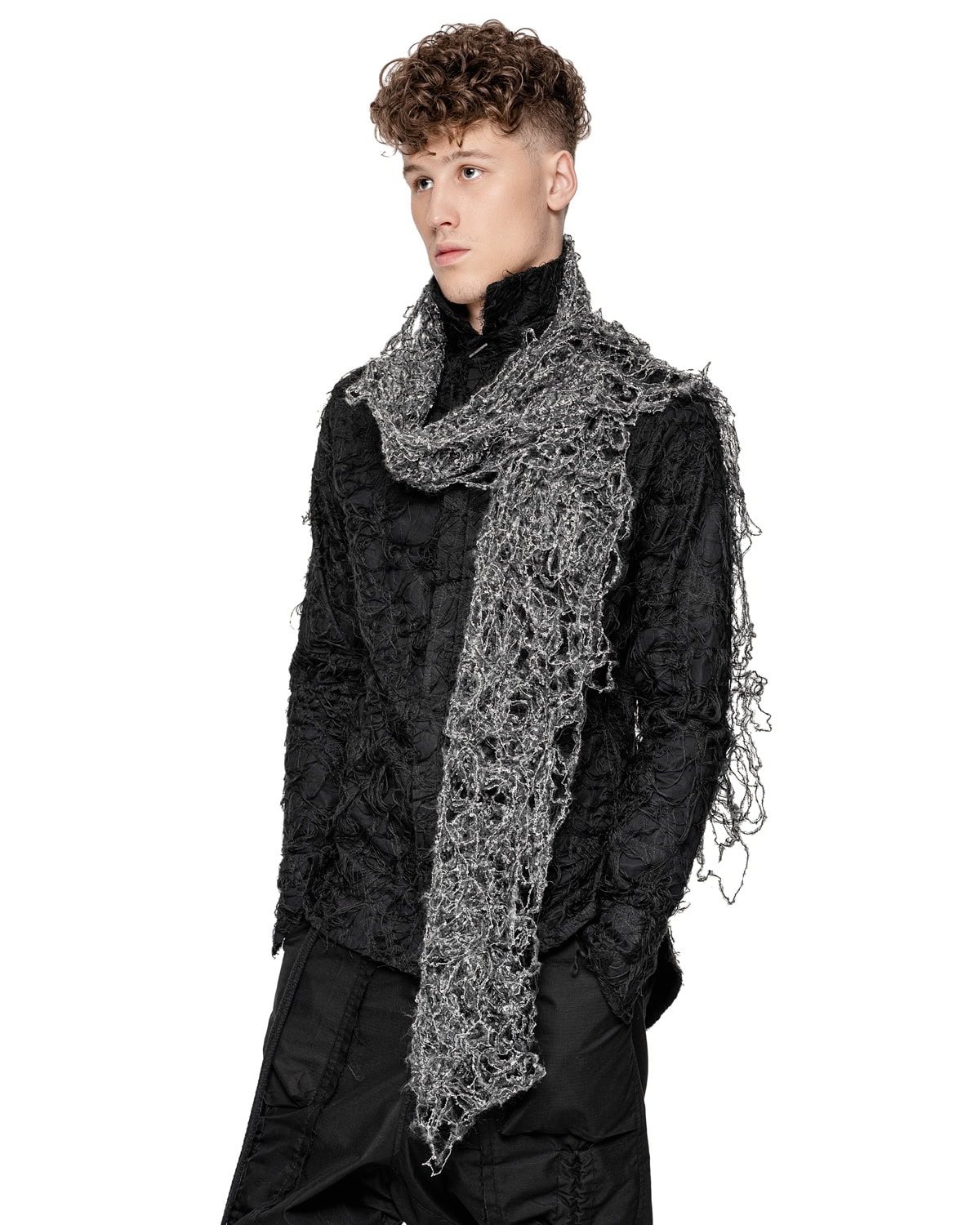 Phase Fiber Bond Nuance Grey Scarf - Image 7