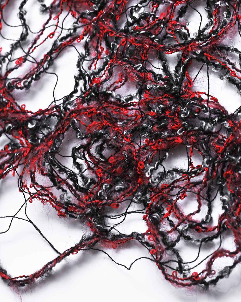 Phase Fiber Bond Red and Black Scarf - Image 7