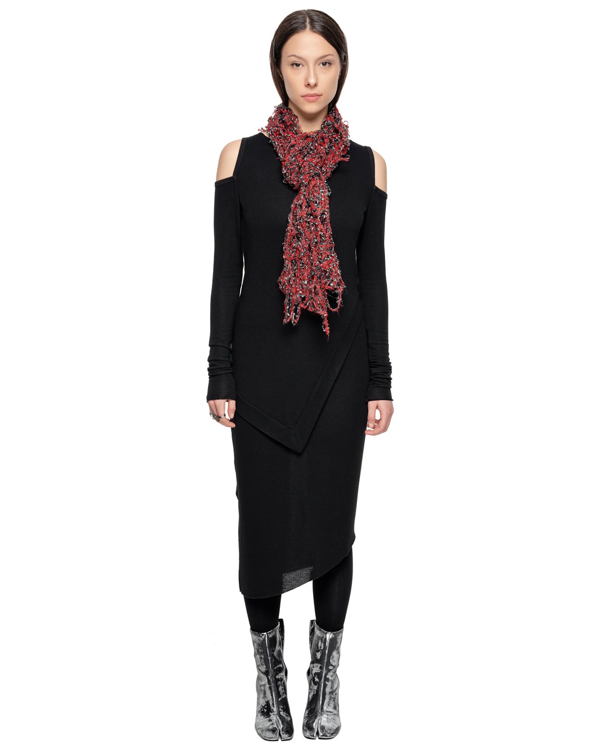 Phase Fiber Bond Red and Black Scarf - Image 5