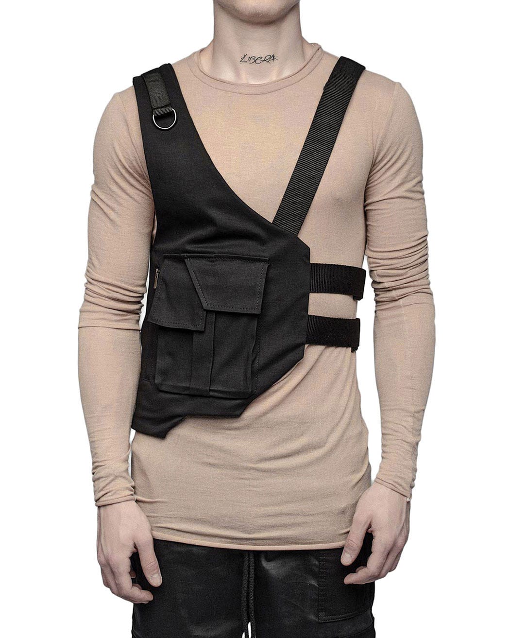 Angular Utility Crossbody Vest Bag - Image 9