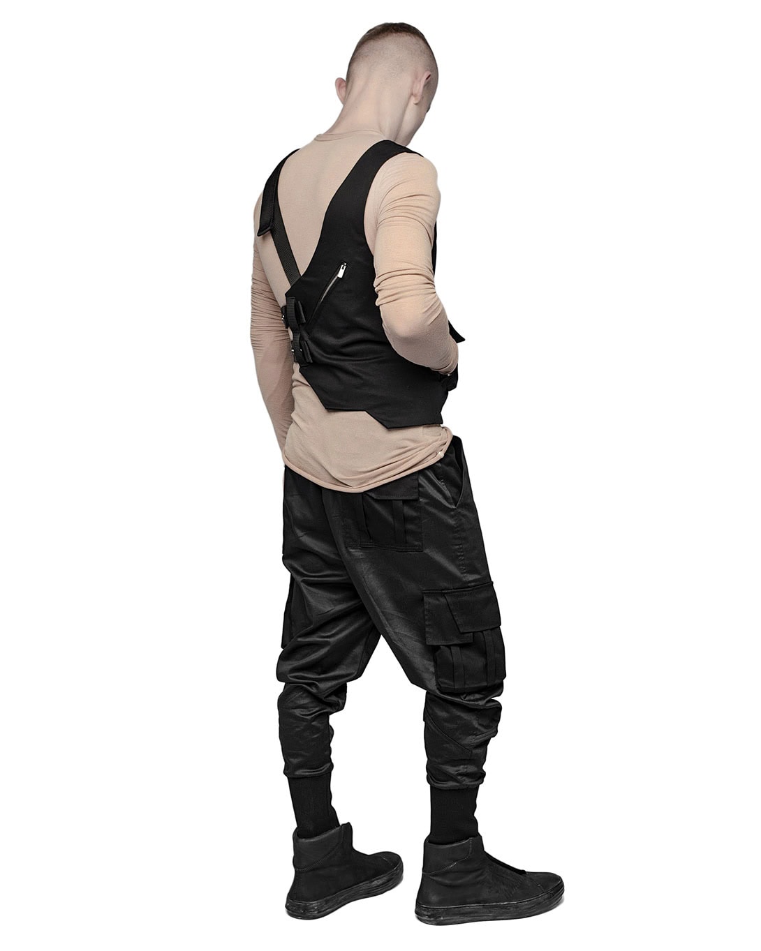 Angular Utility Crossbody Vest Bag - Image 8