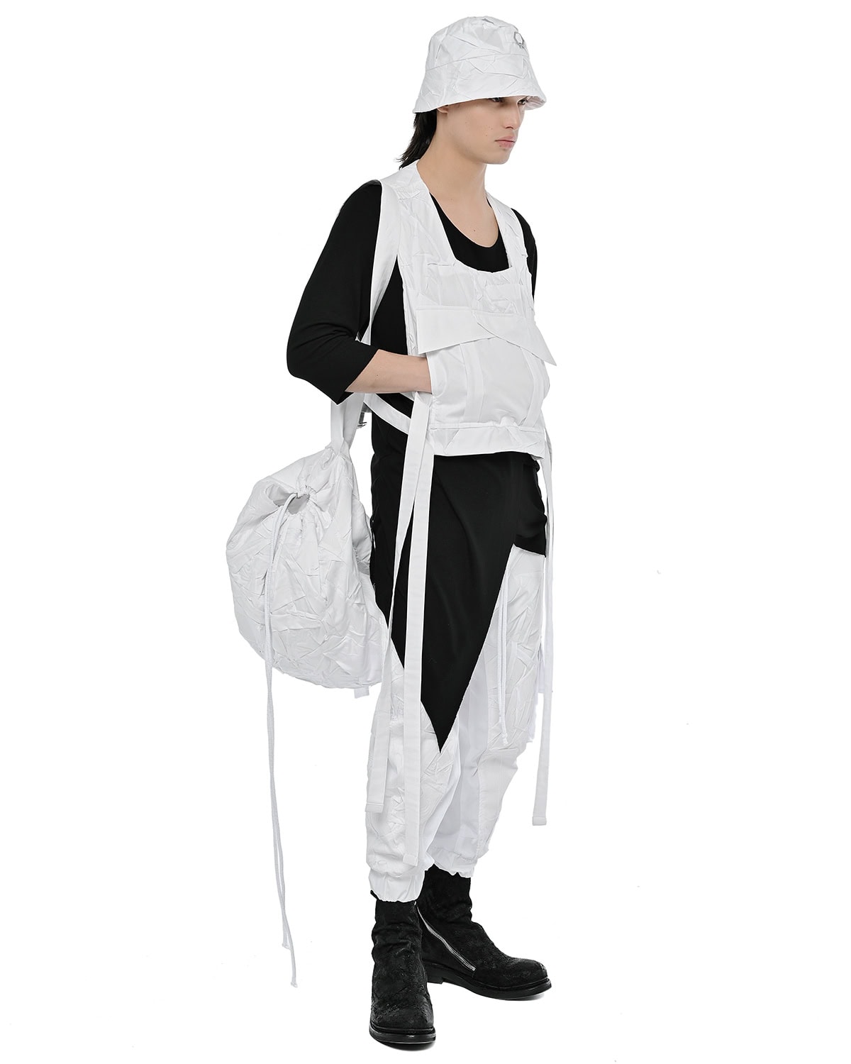 Crushed Tech White Kutch Backpack - Image 6
