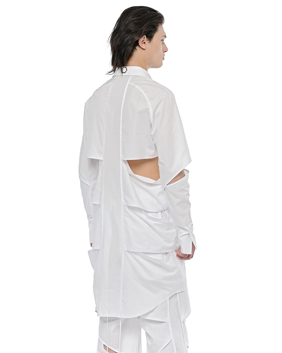 Division Cut Linear Collar Shirt - Image 6