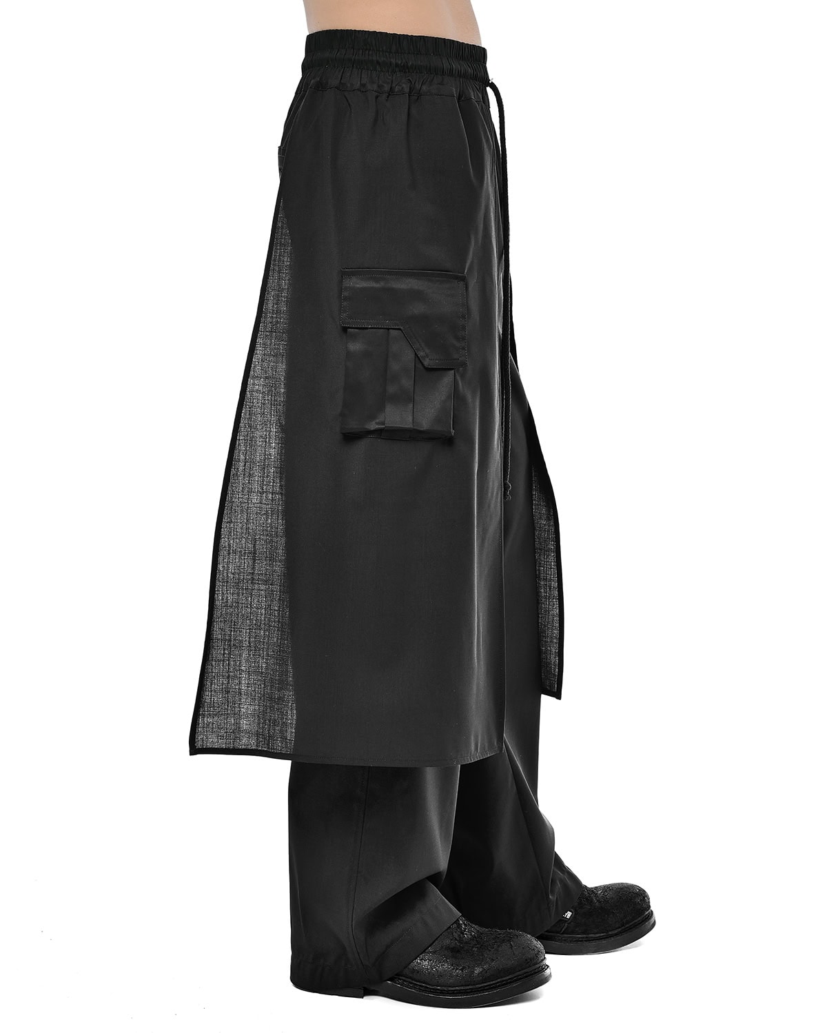 Double Layers Loose Cut Pants - Image 5