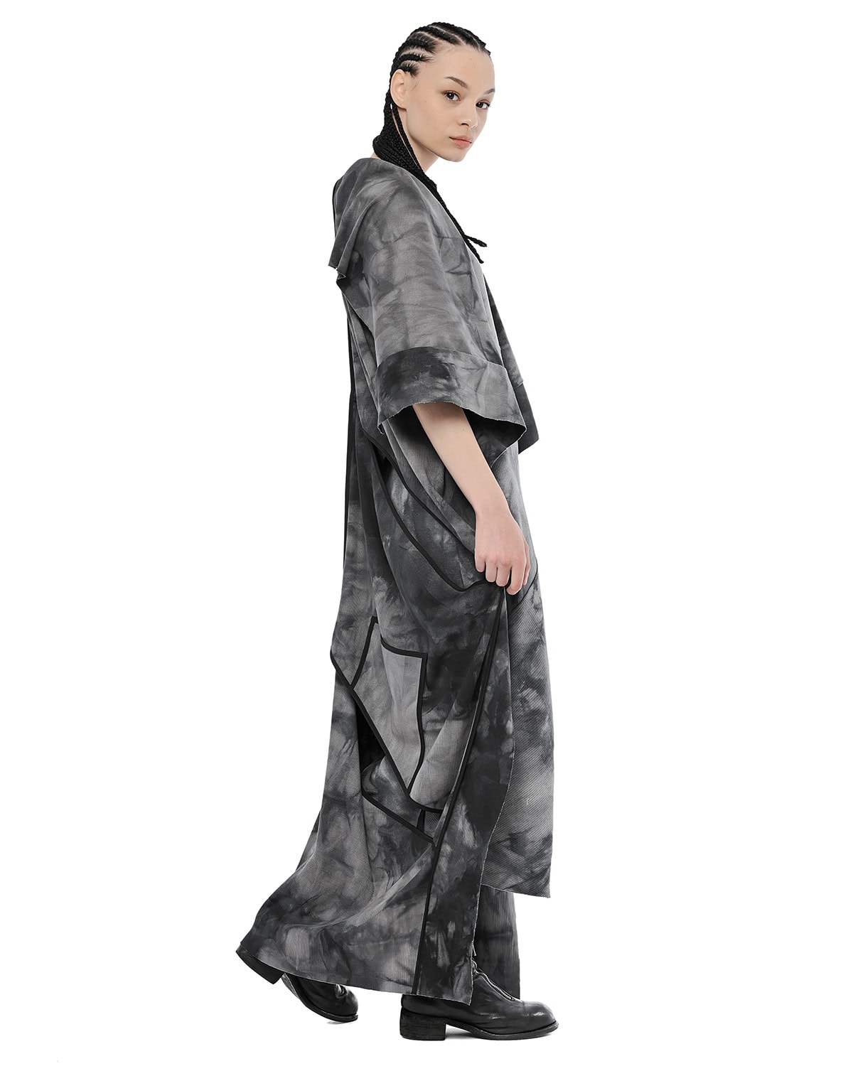 Nuance Dyed Division Cut Cardigan - Image 8