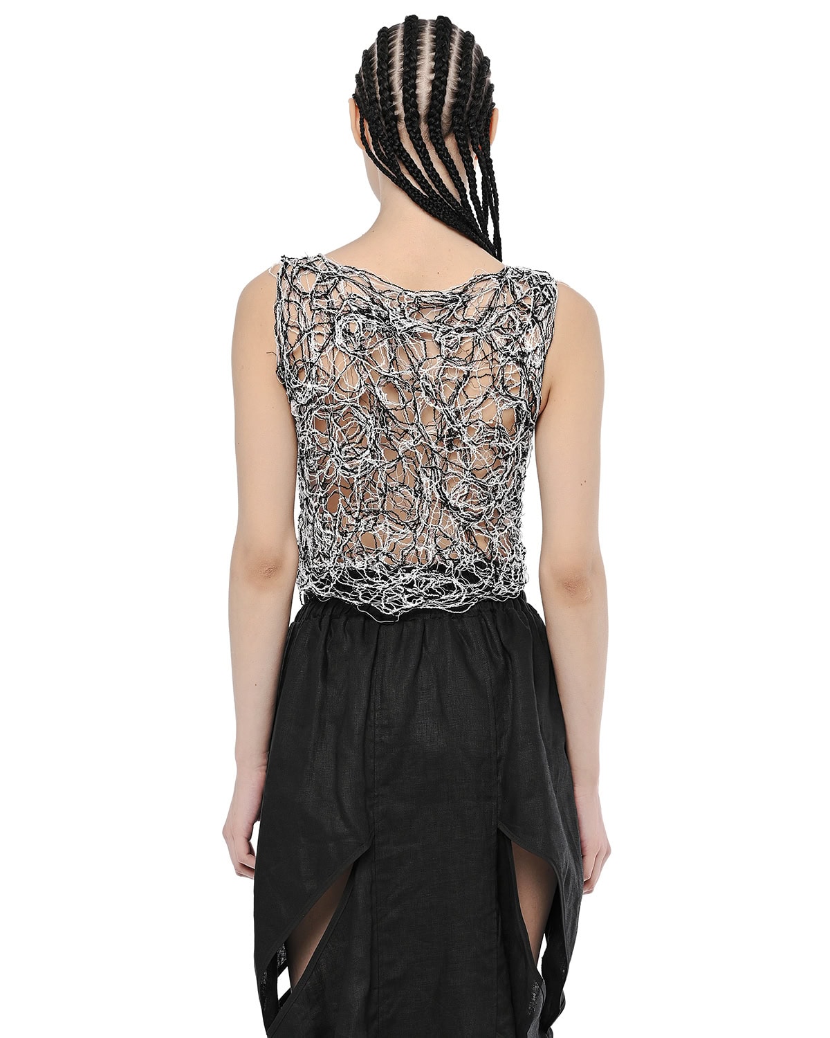 Web Fiber Bond Contrast Crop Top - Image 6