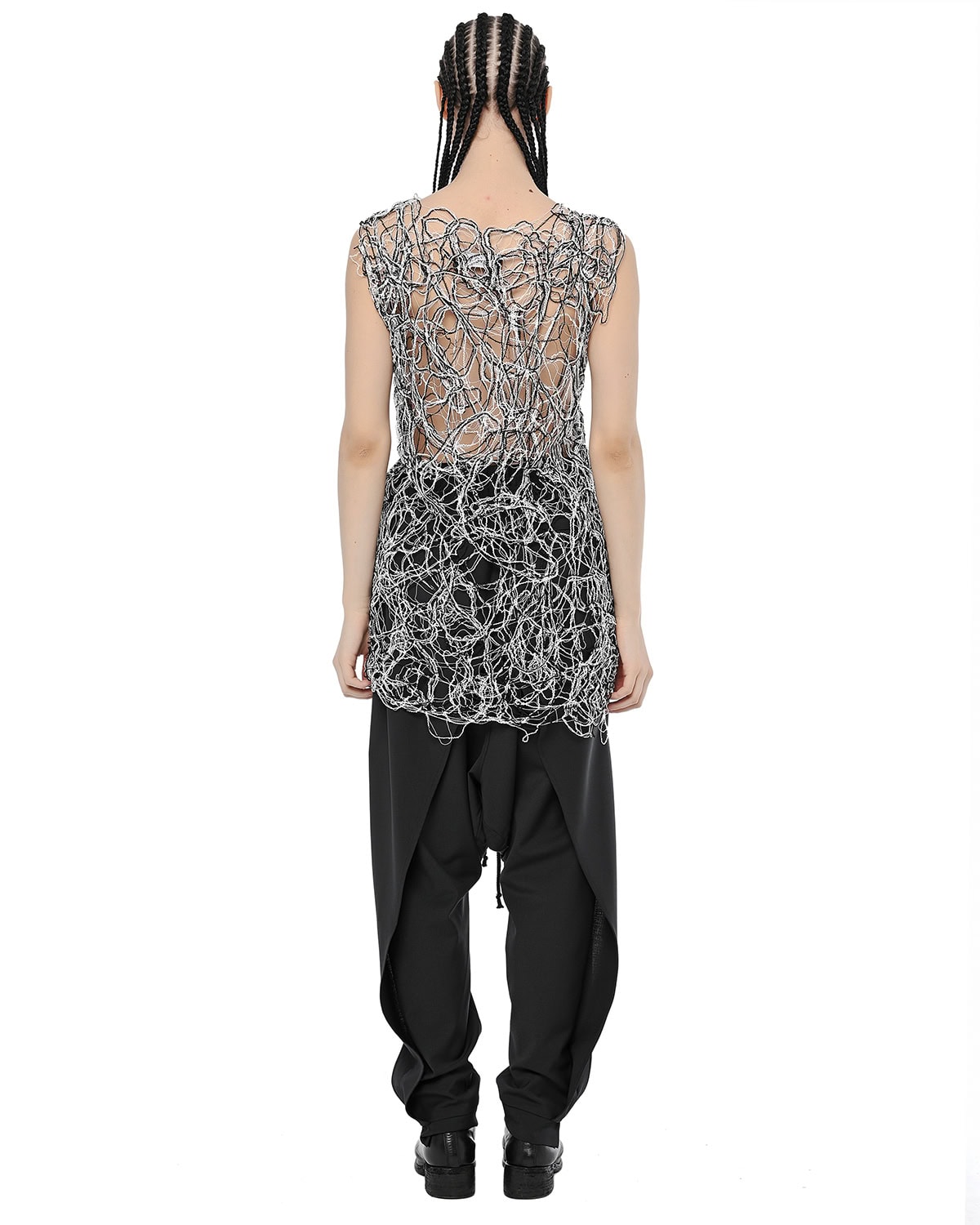 Web Bonded Contrast Sleeveless Top - Image 6