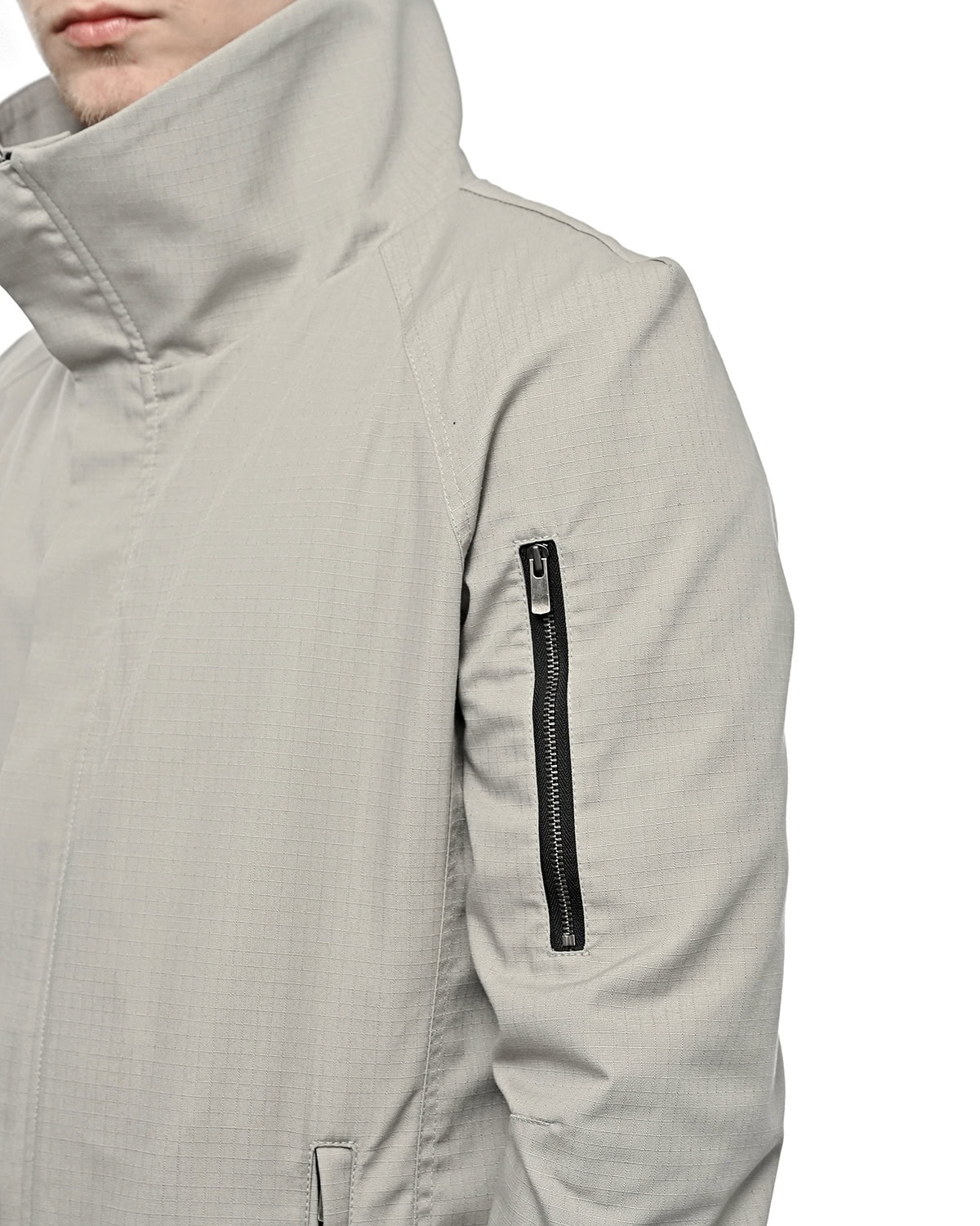 Ripstop High Collar Hexagon Parka - Image 8