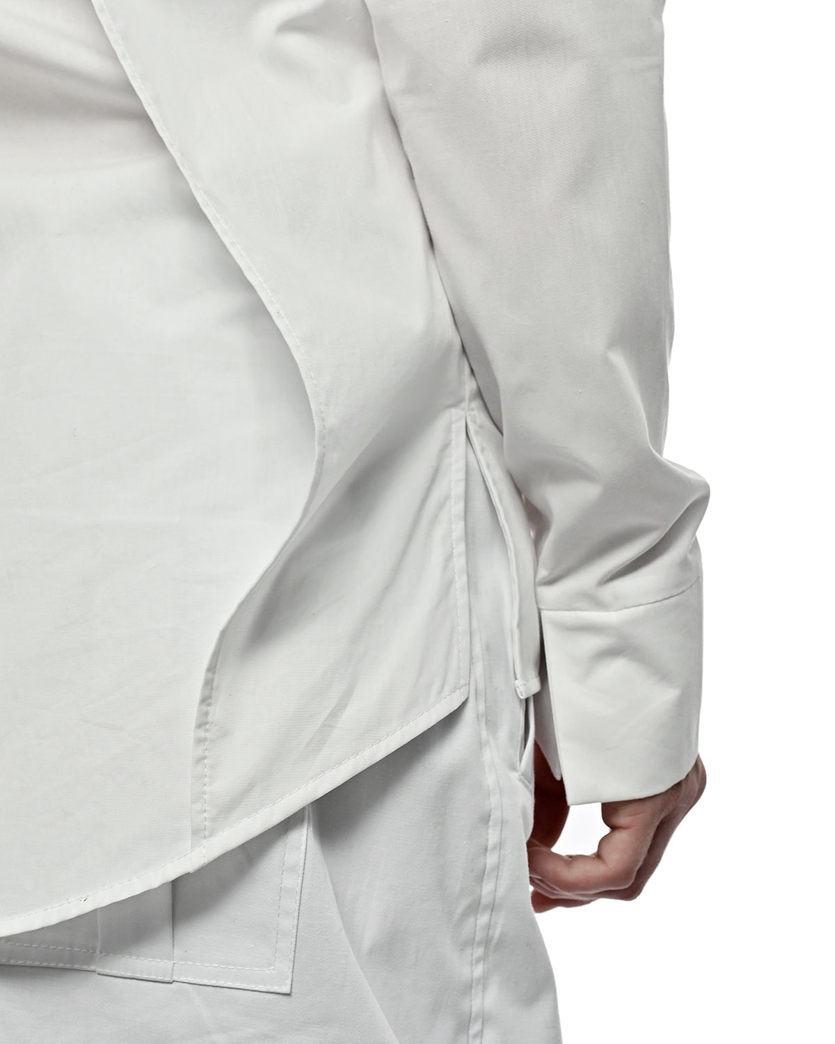 Trigon Layered White Shirt - Image 8