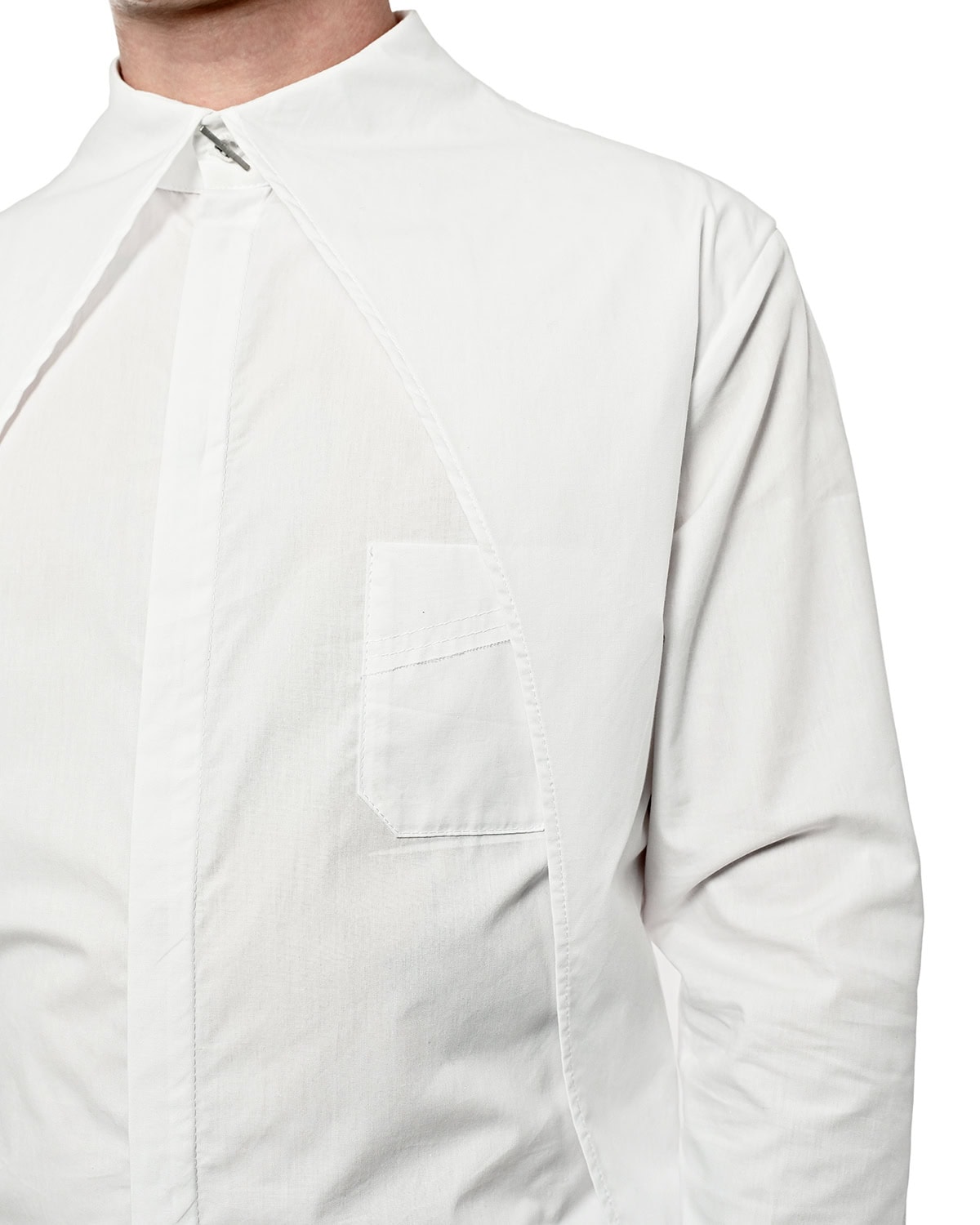 Trigon Layered White Shirt - Image 9