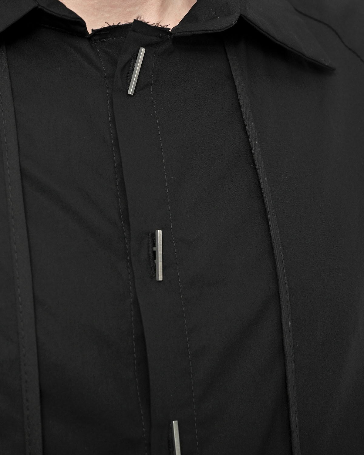 Division Cut Linear Collar Shirt - Image 7