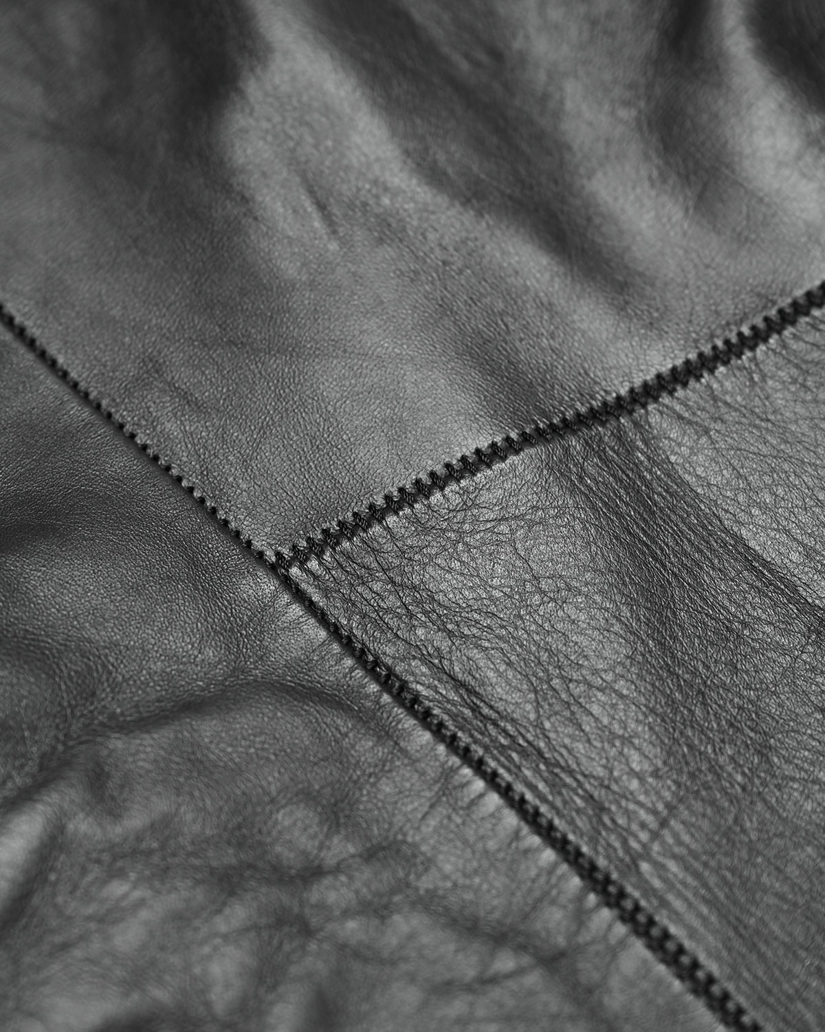 WITHIN High Neck Leather Biker Jacket - Image 14