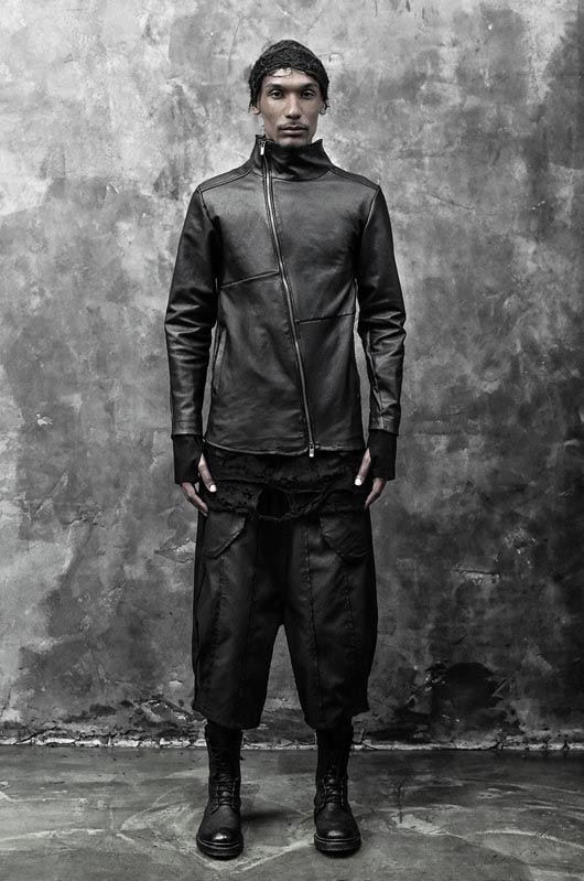 WITHIN High Neck Leather Biker Jacket - Image 18