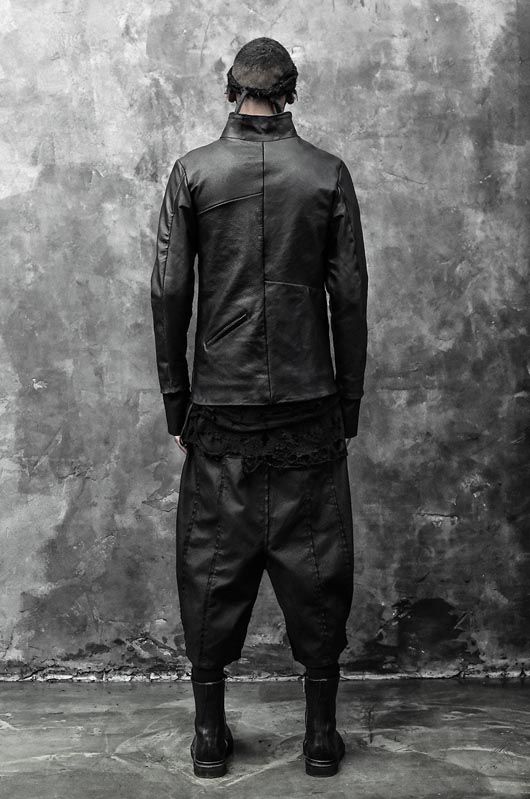 WITHIN High Neck Leather Biker Jacket - Image 17