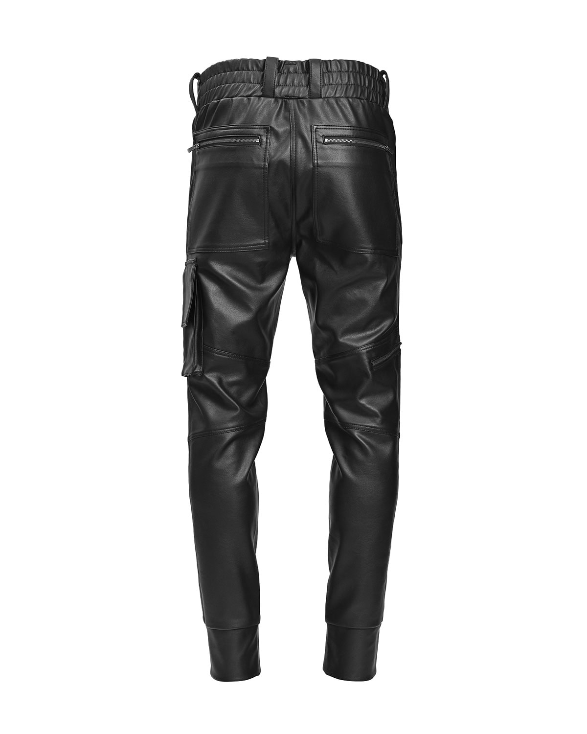 SPIRAL COATED CARGO BIKER TROUSERS - Image 7