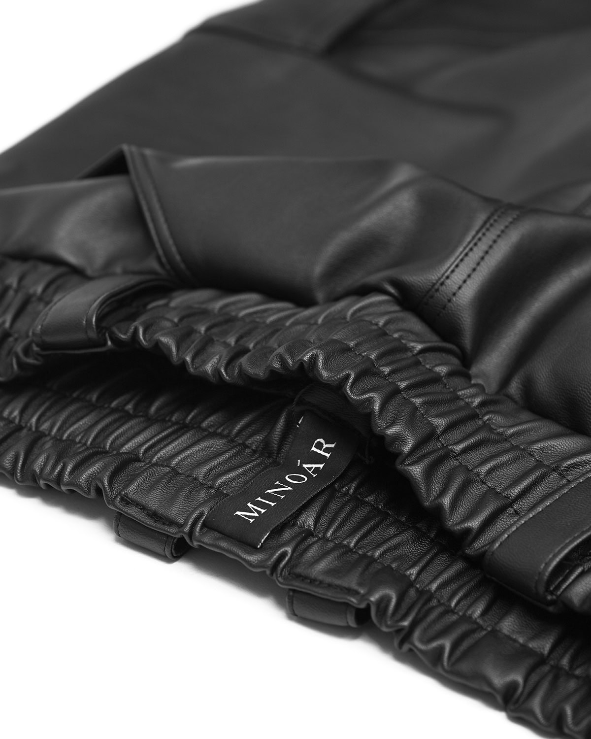 SPIRAL COATED CARGO BIKER TROUSERS - Image 8