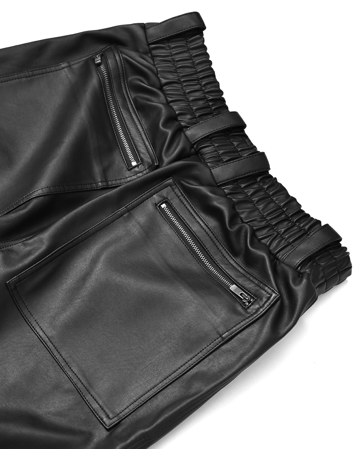 SPIRAL COATED CARGO BIKER TROUSERS - Image 13