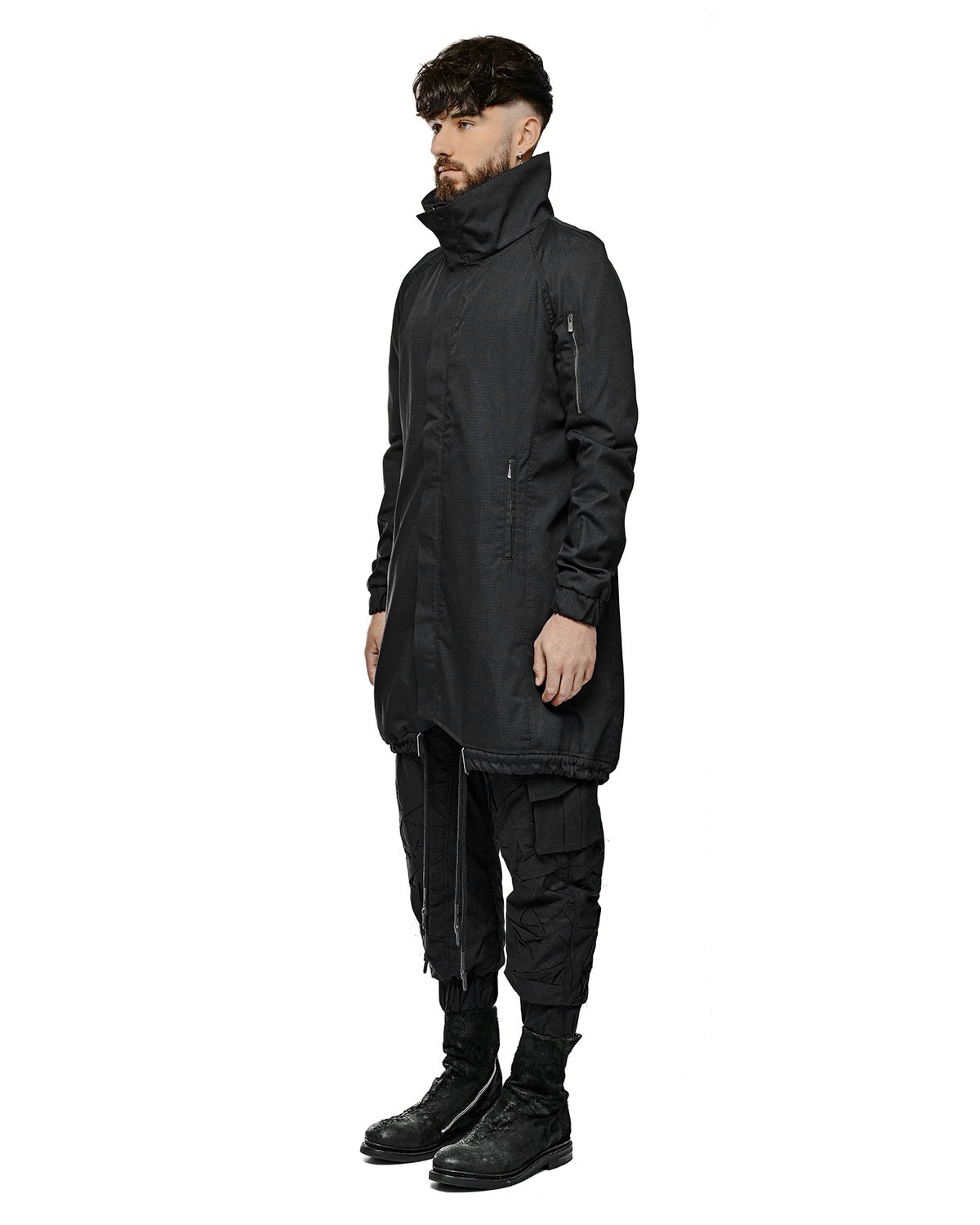 Ripstop Hexagon Black Parka - Image 6