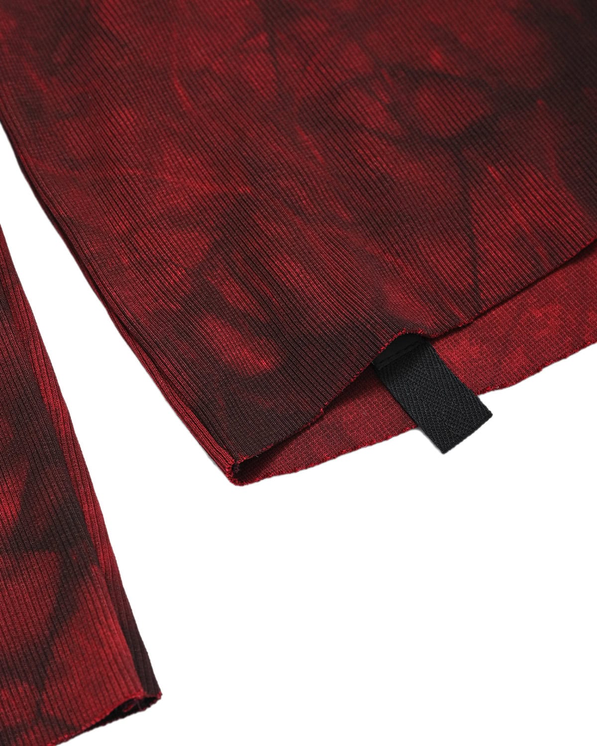 Cloud Red Asymmetric Layers Dyed Sweater - Image 12