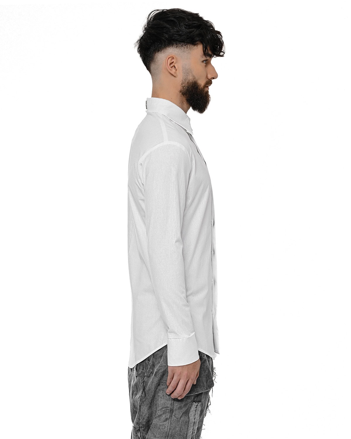 Elemental White Collar Shirt - Image 6