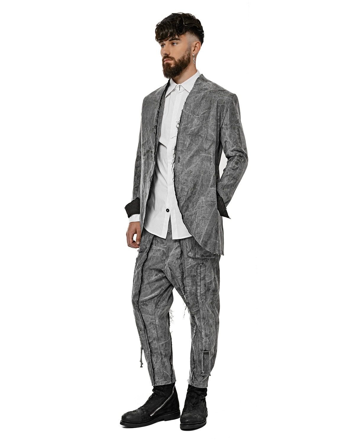 Elemental White Collar Shirt - Image 8