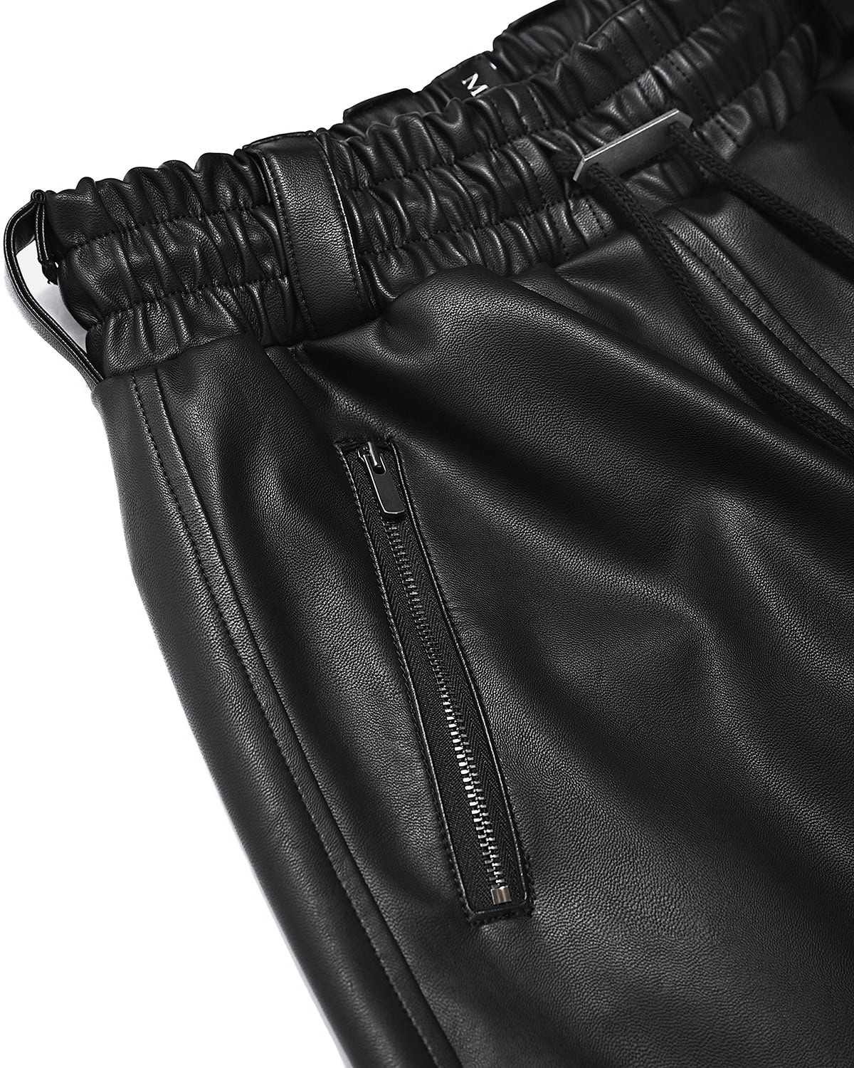 Leather Curve Cargo Vegan Pants - Image 8