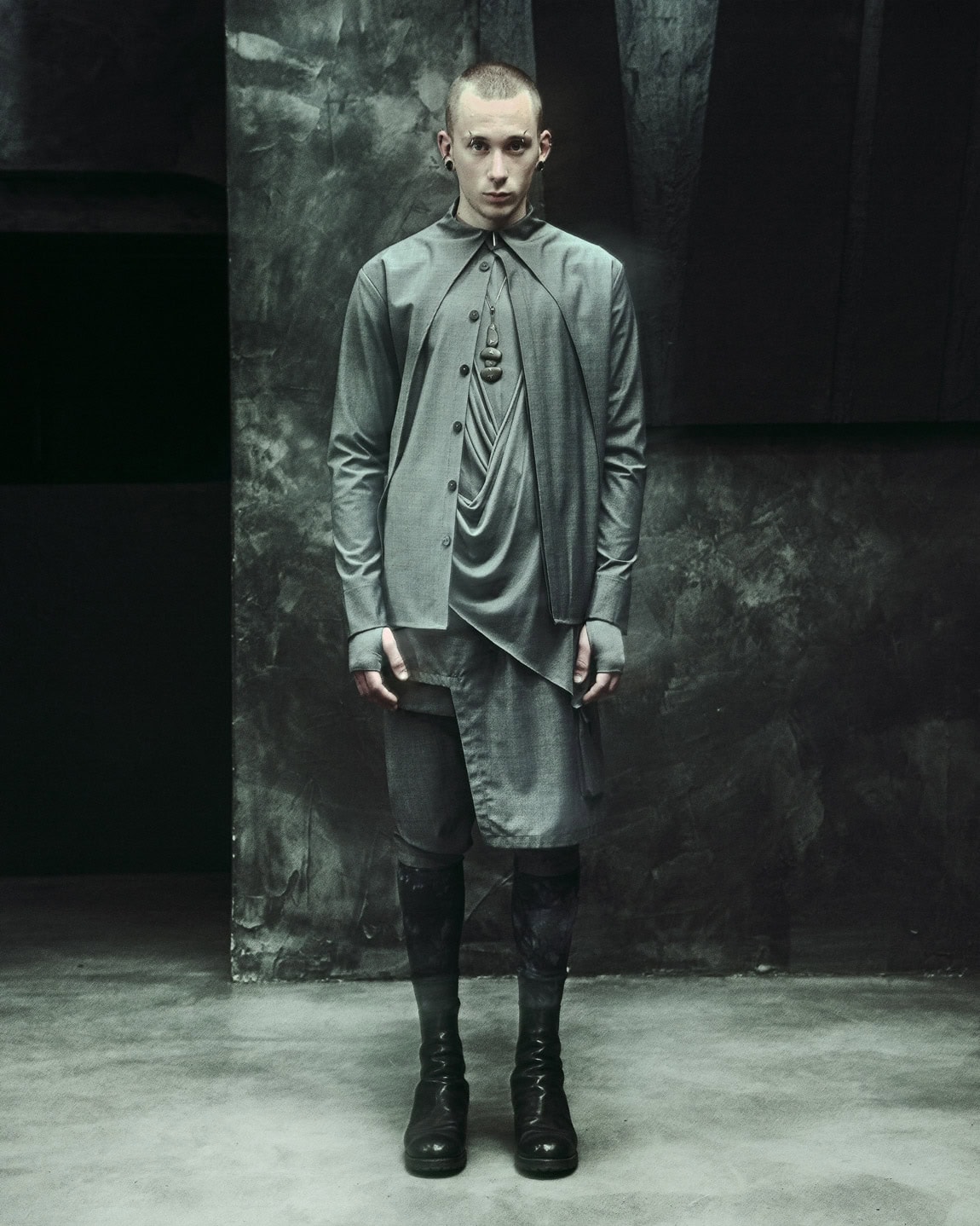 Steel Trigon Collar Shirt - Image 11