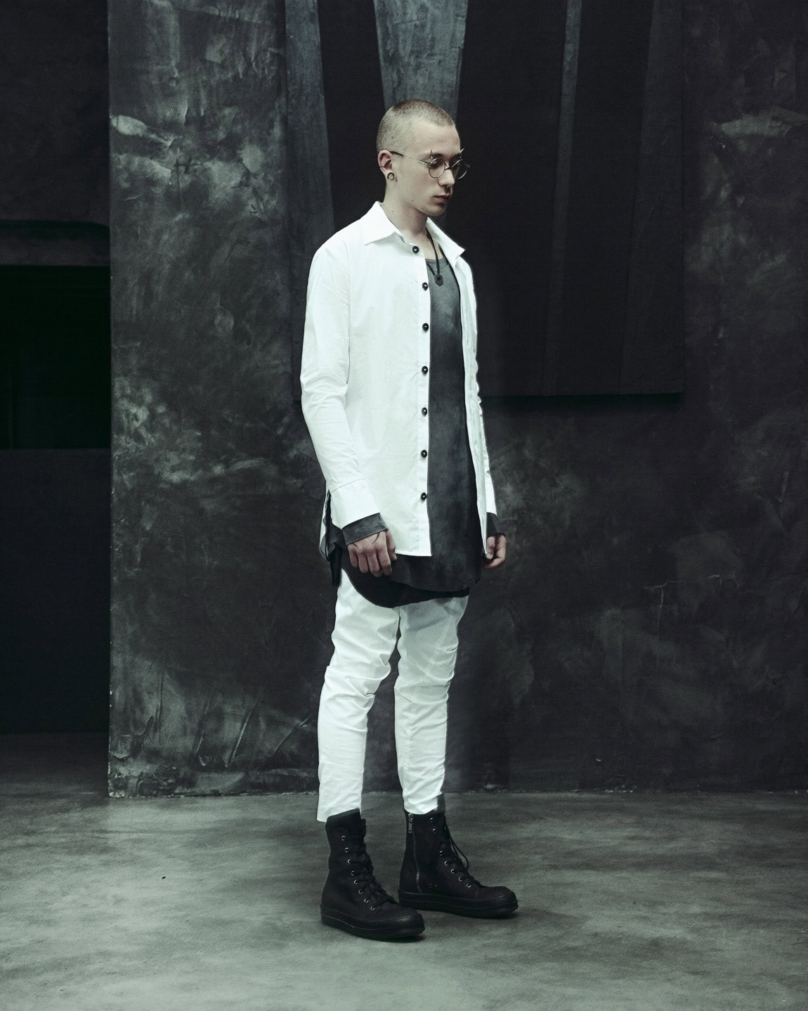Elemental White Collar Shirt - Image 10