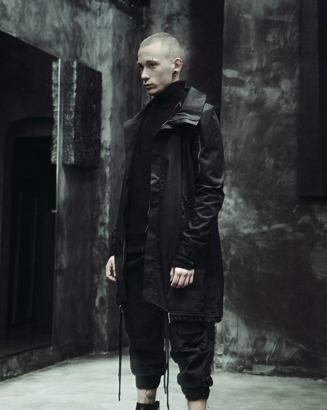 Ripstop Hexagon Black Parka - Image 14