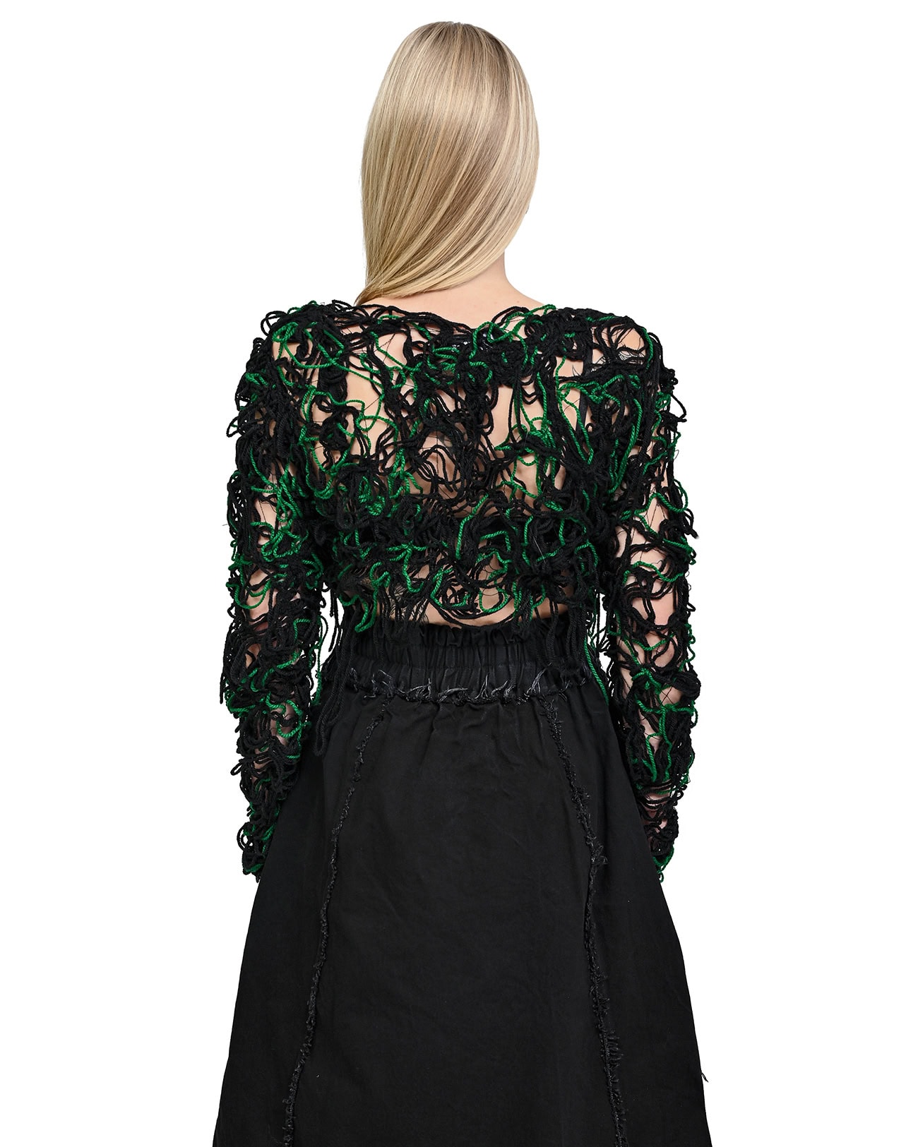 Fiber Bond Wrangle Crop Cut Sweater - Image 5