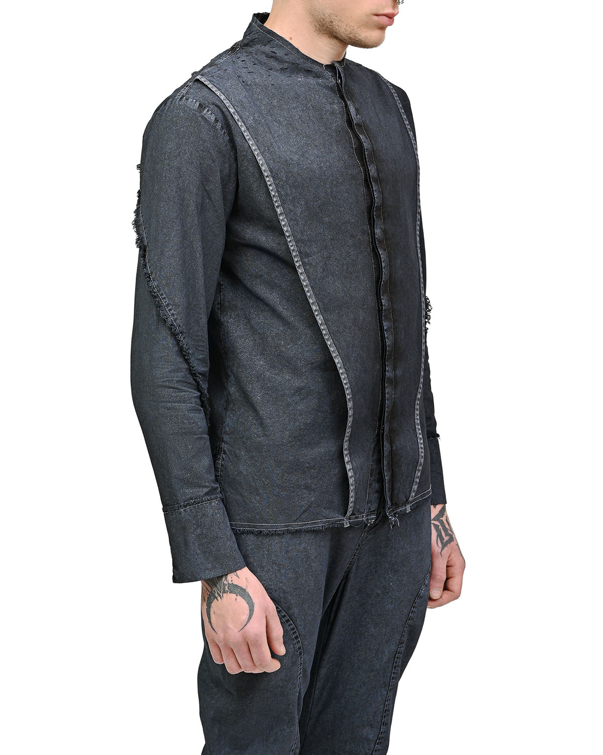 Deconstruct Depth Textured Layers Shirt - Image 5