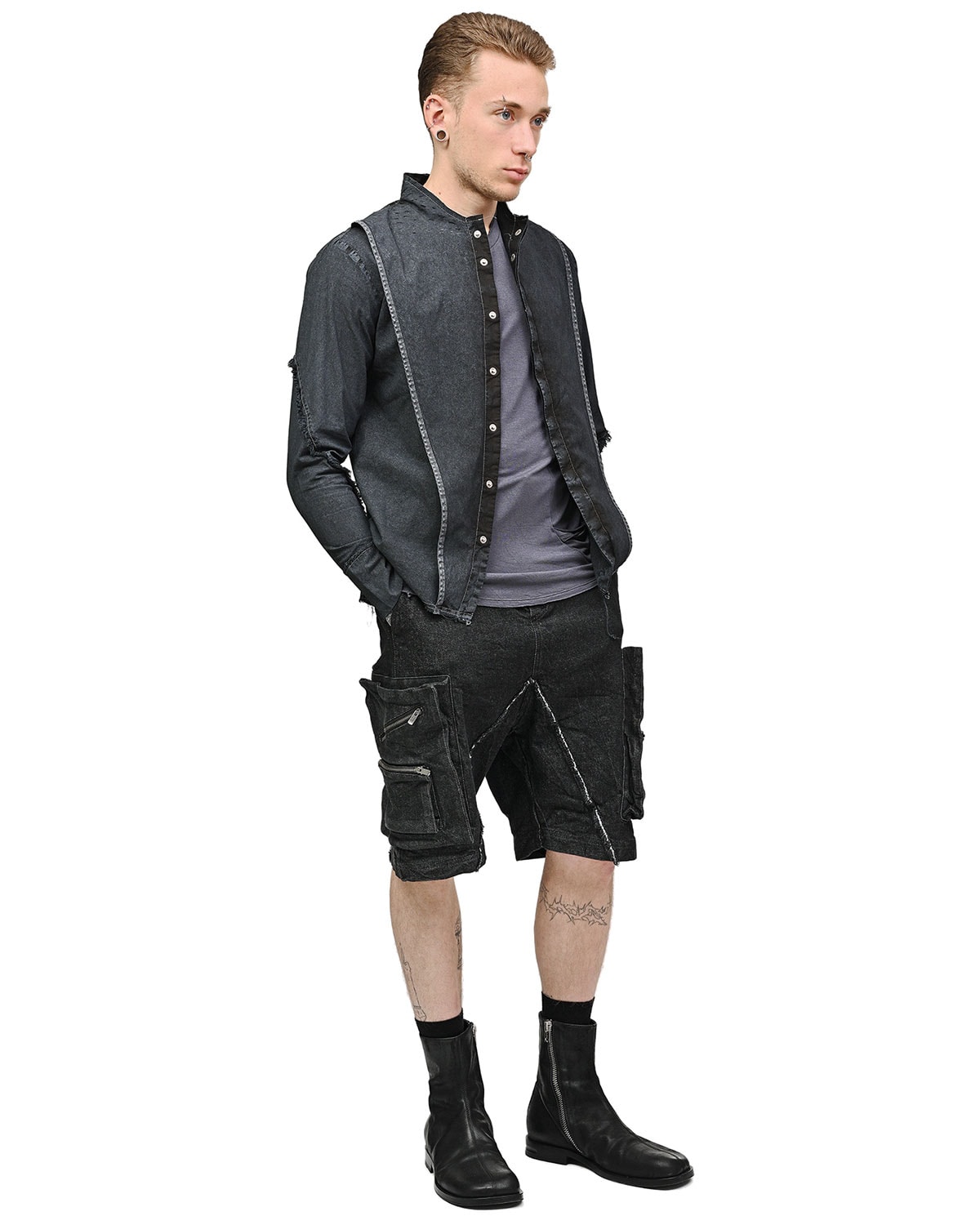 Deconstruct Depth Textured Layers Shirt - Image 9