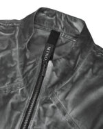 Granite Grey Dyed Bomber Jacket