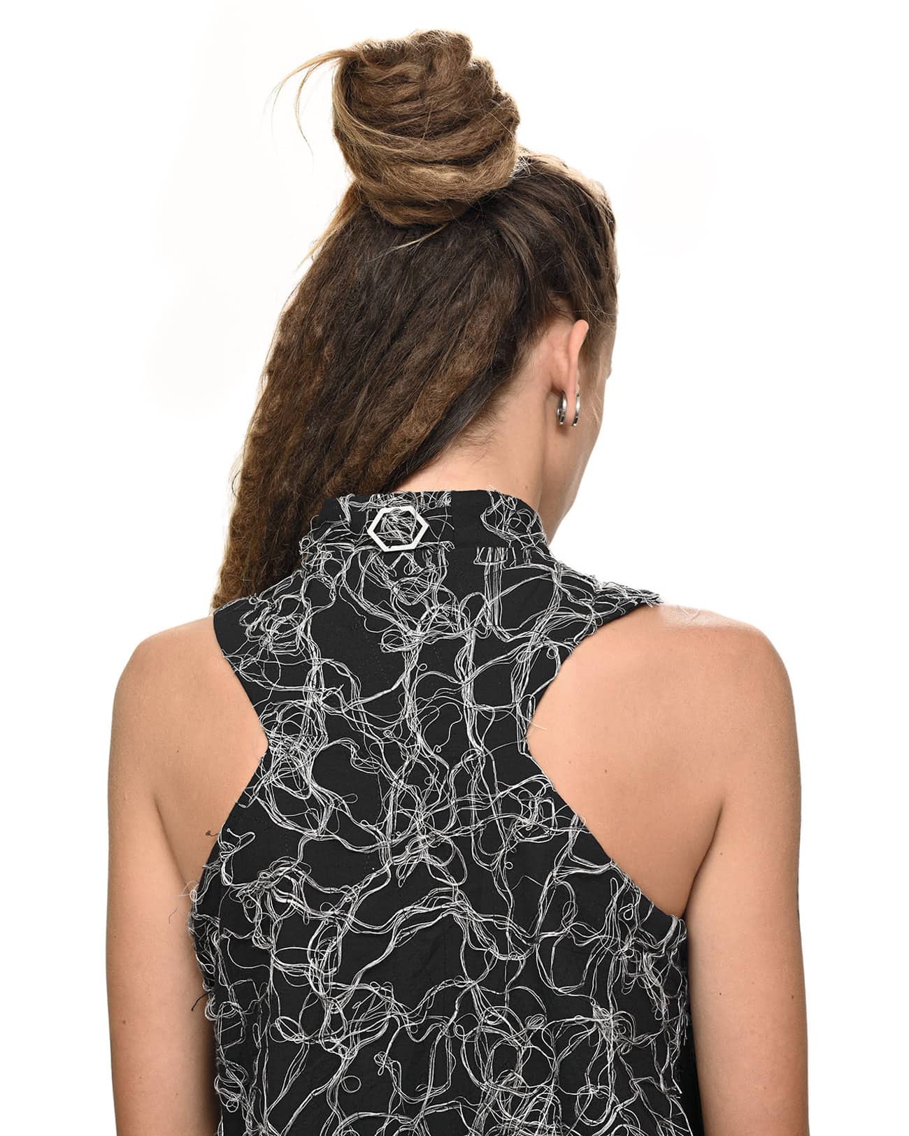 Contrast Fiber Bond Soft Dress - Image 6