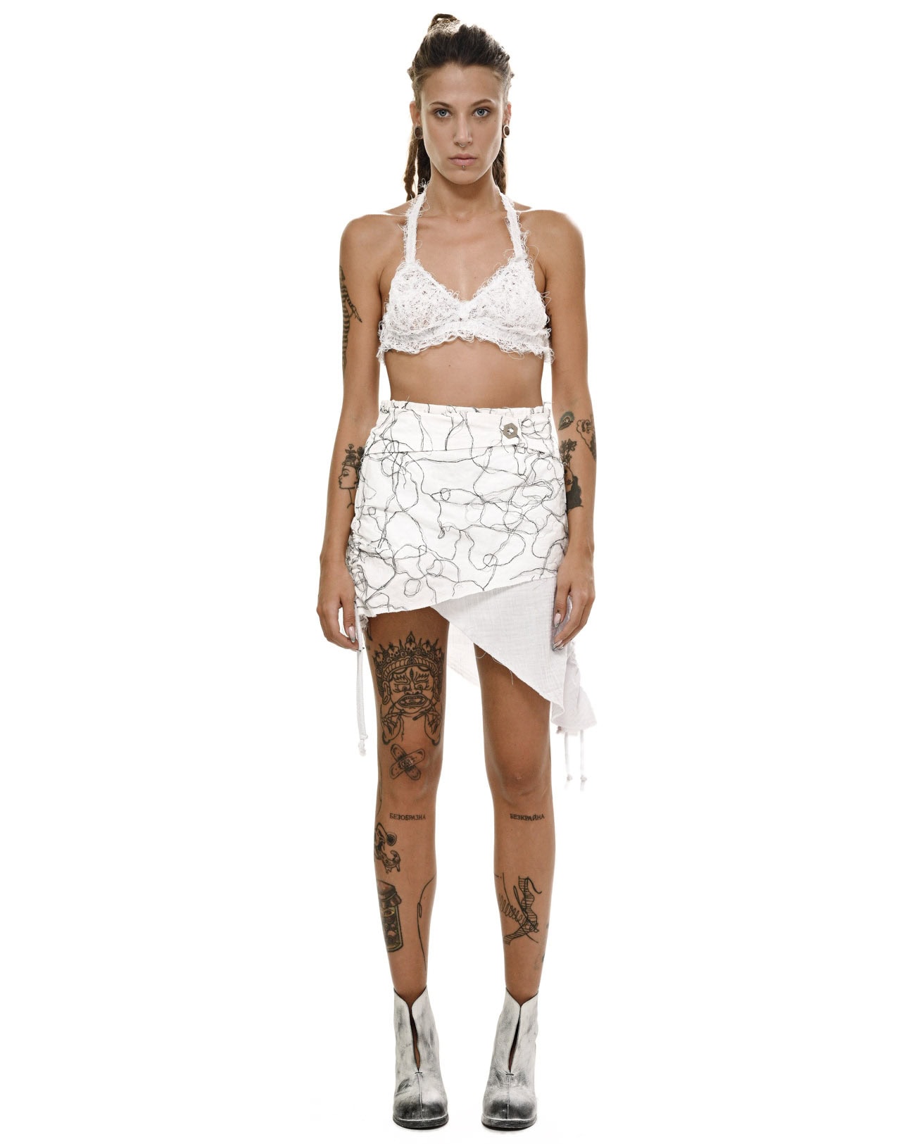 Diffused Asymmetry Adjustable Skirt - Image 6