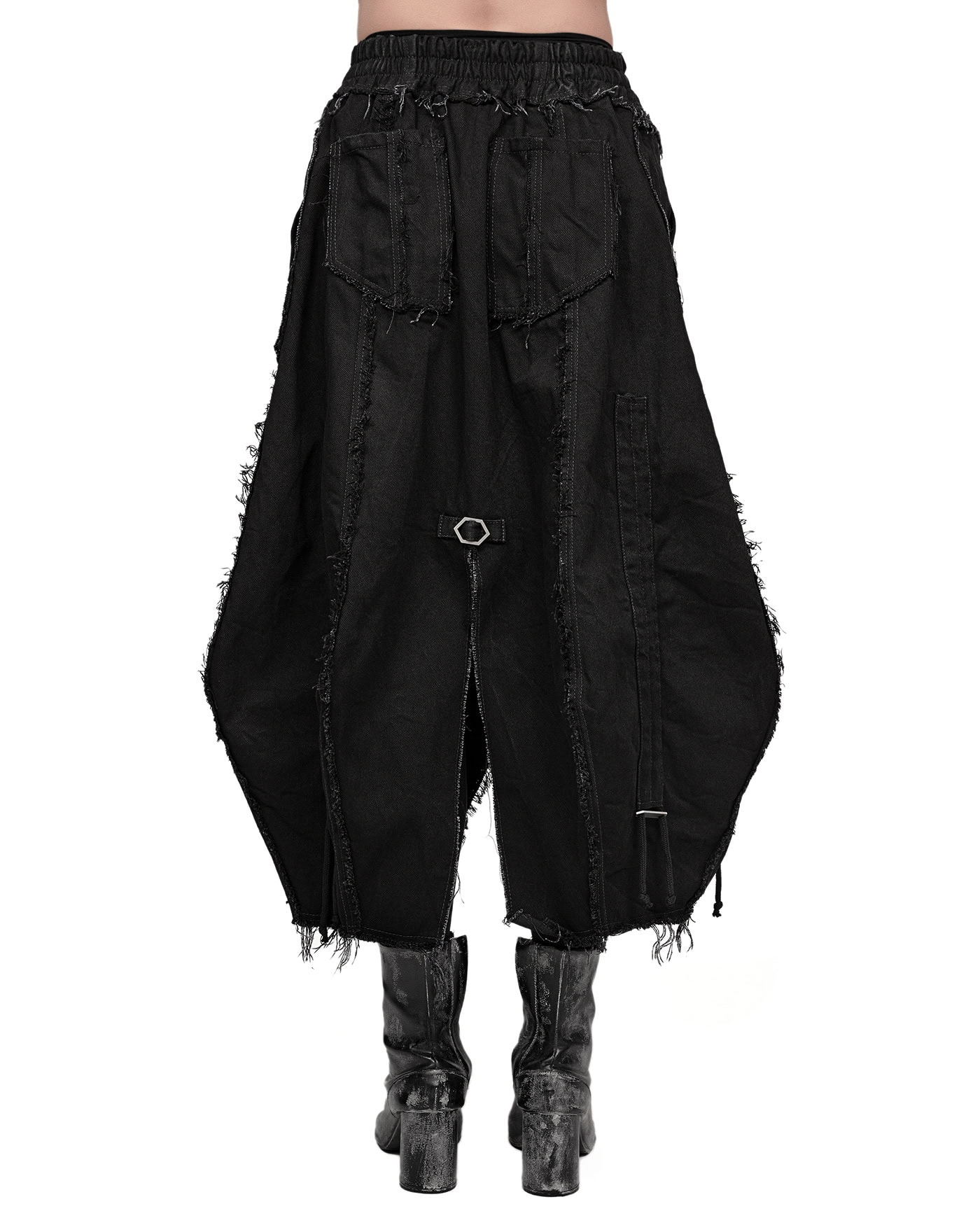 Cargo Volume Transform Denim Skirt - Image 9