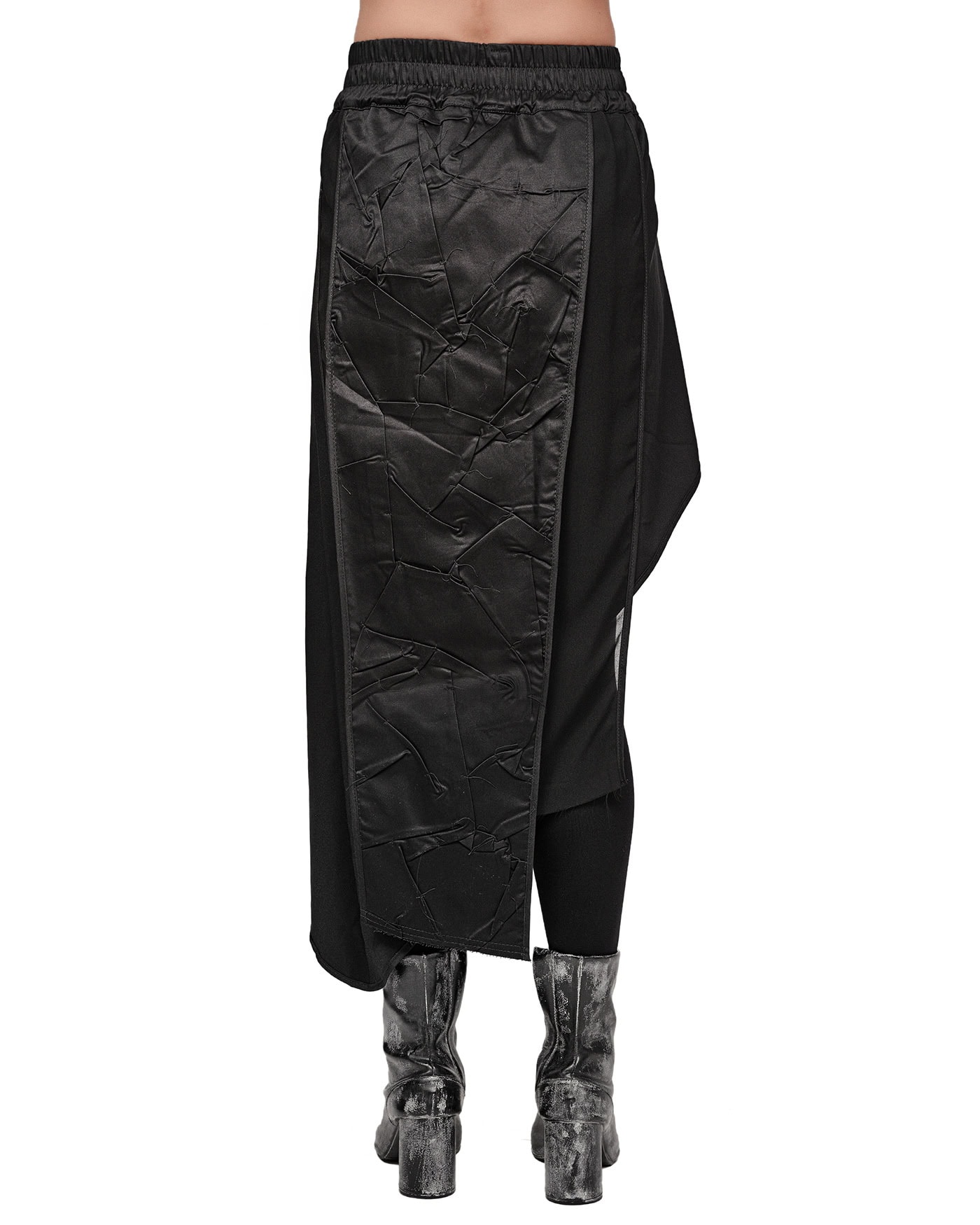 Crushed Drape Layers Sheer Skirt - Image 5