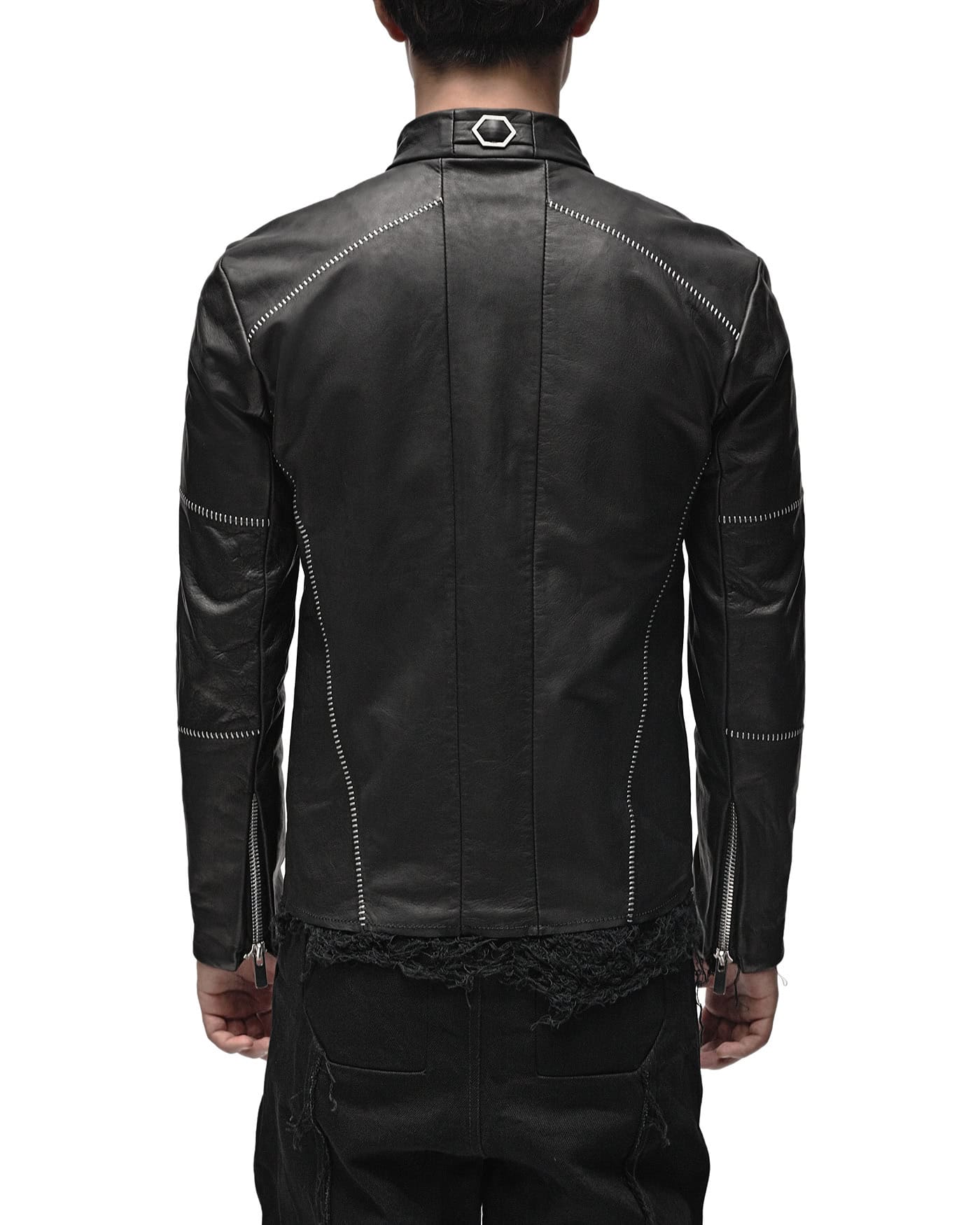 Biker Horse Leather Jacket - Image 7