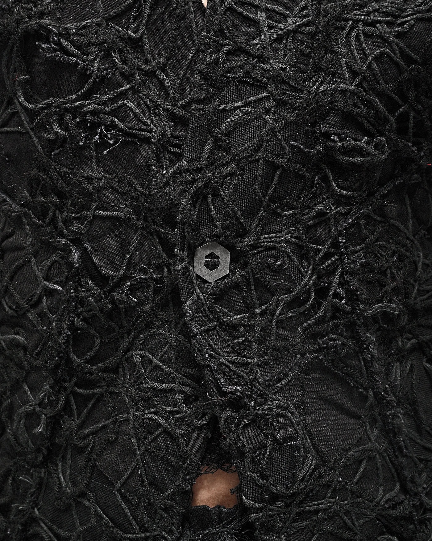 Fiber Bond Patchwork Denim Blazer - Image 9