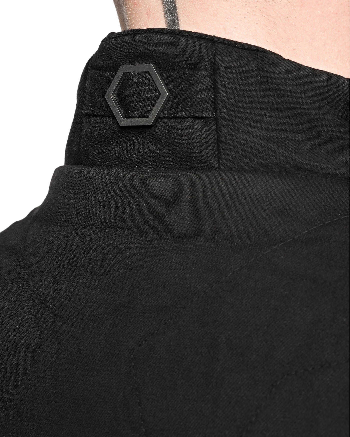 Linear Quilt Denim Puffer Vest - Image 8