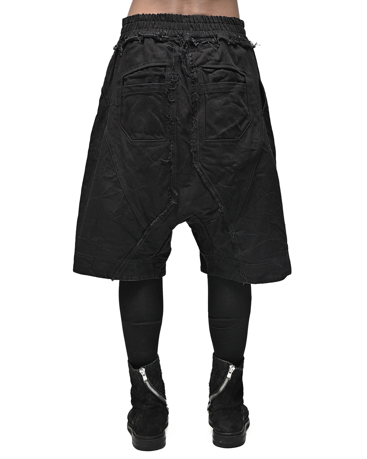 Multi-Cut Denim Washed Construct Shorts - Image 6