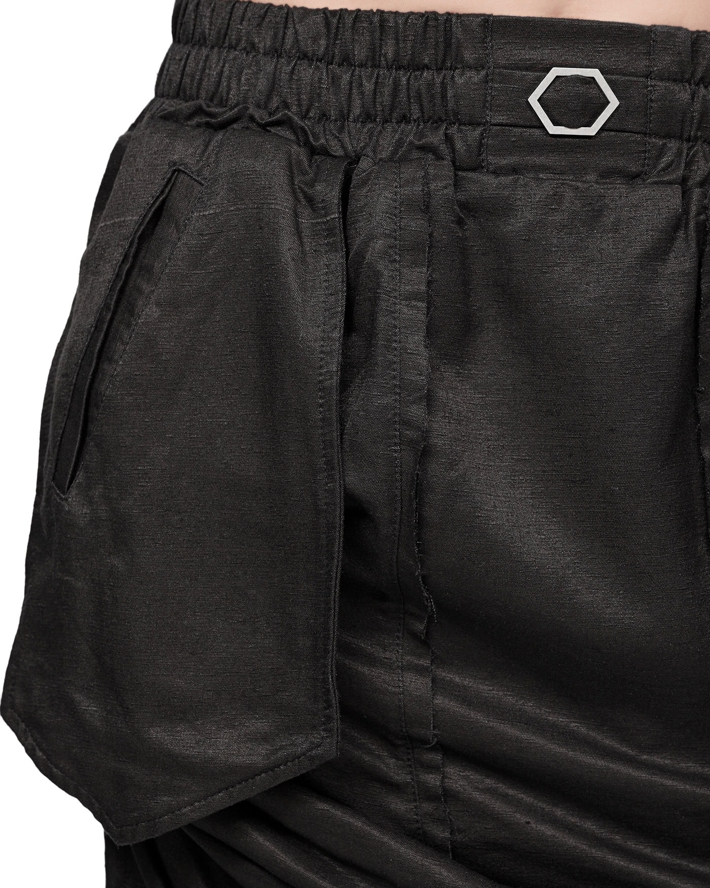 Raw Silk Layers Adjust Skirt - Image 5