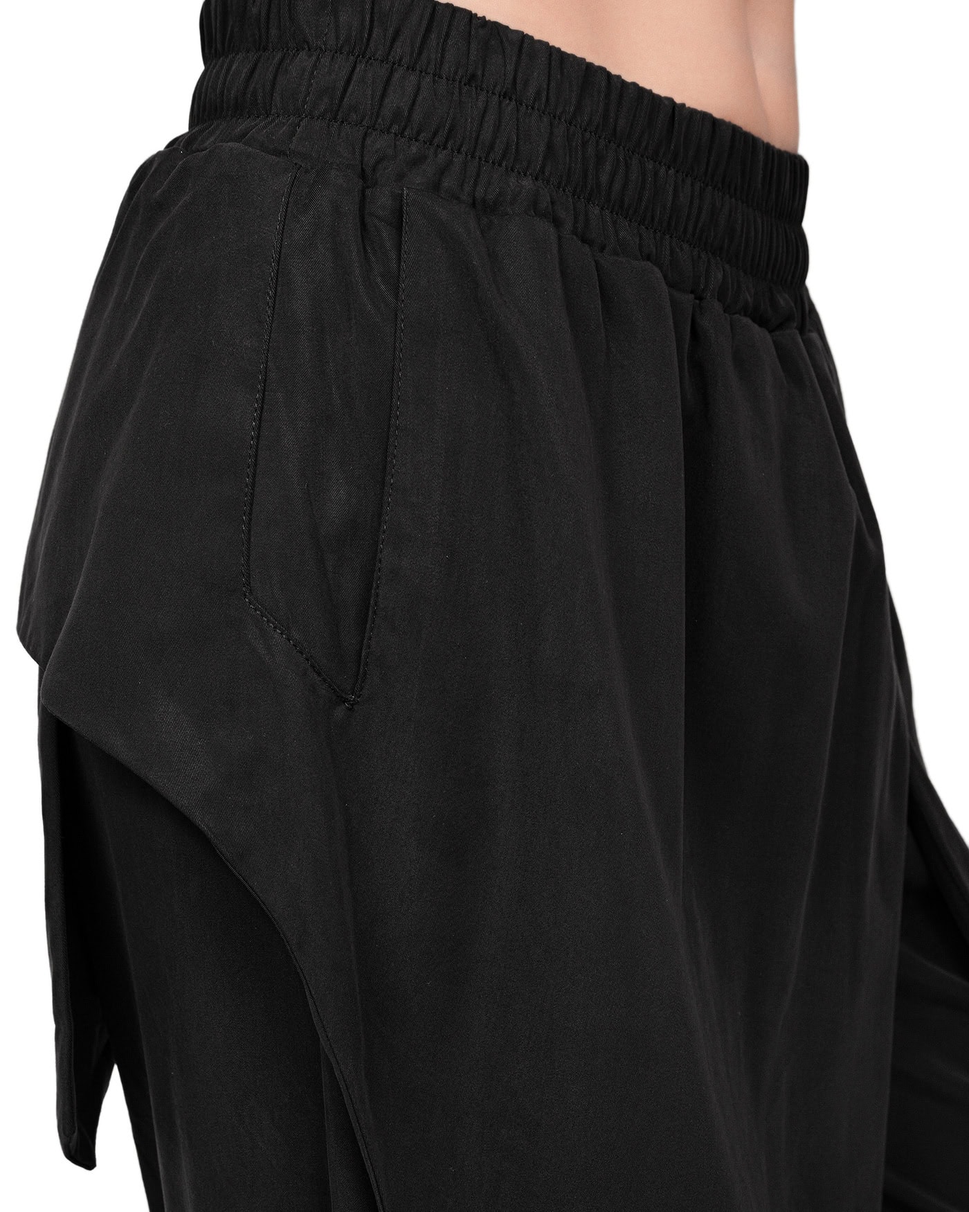 Soft Layers Asymmetry Skirt Pants - Image 6