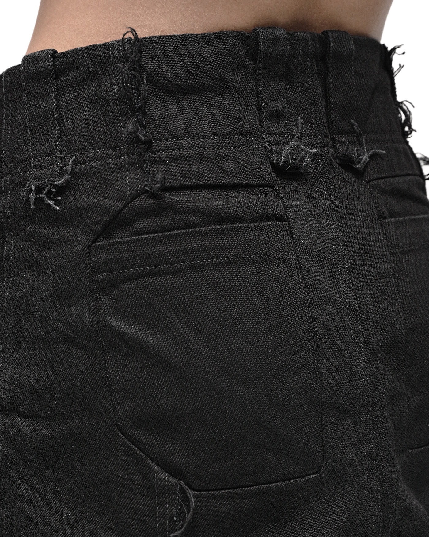 Tapered Denim Wash Construct Pants - Image 5