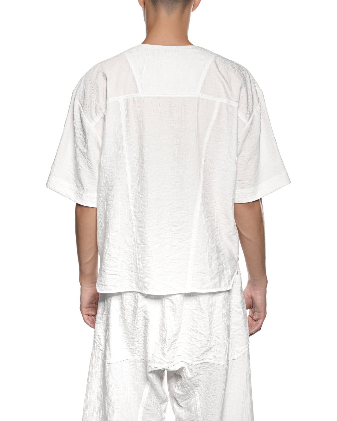 Array Textured Knochenweiß T-Shirt - Image 5