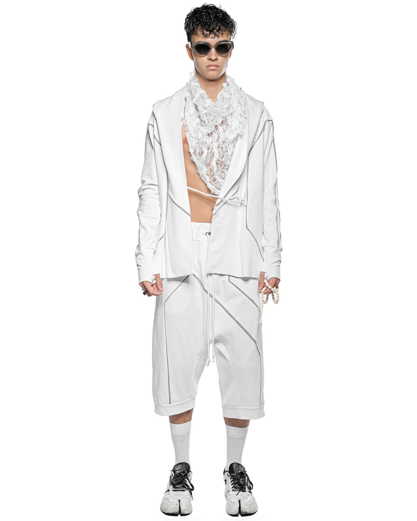 Cluster Hooded Secure Knit Cardigan - Image 9