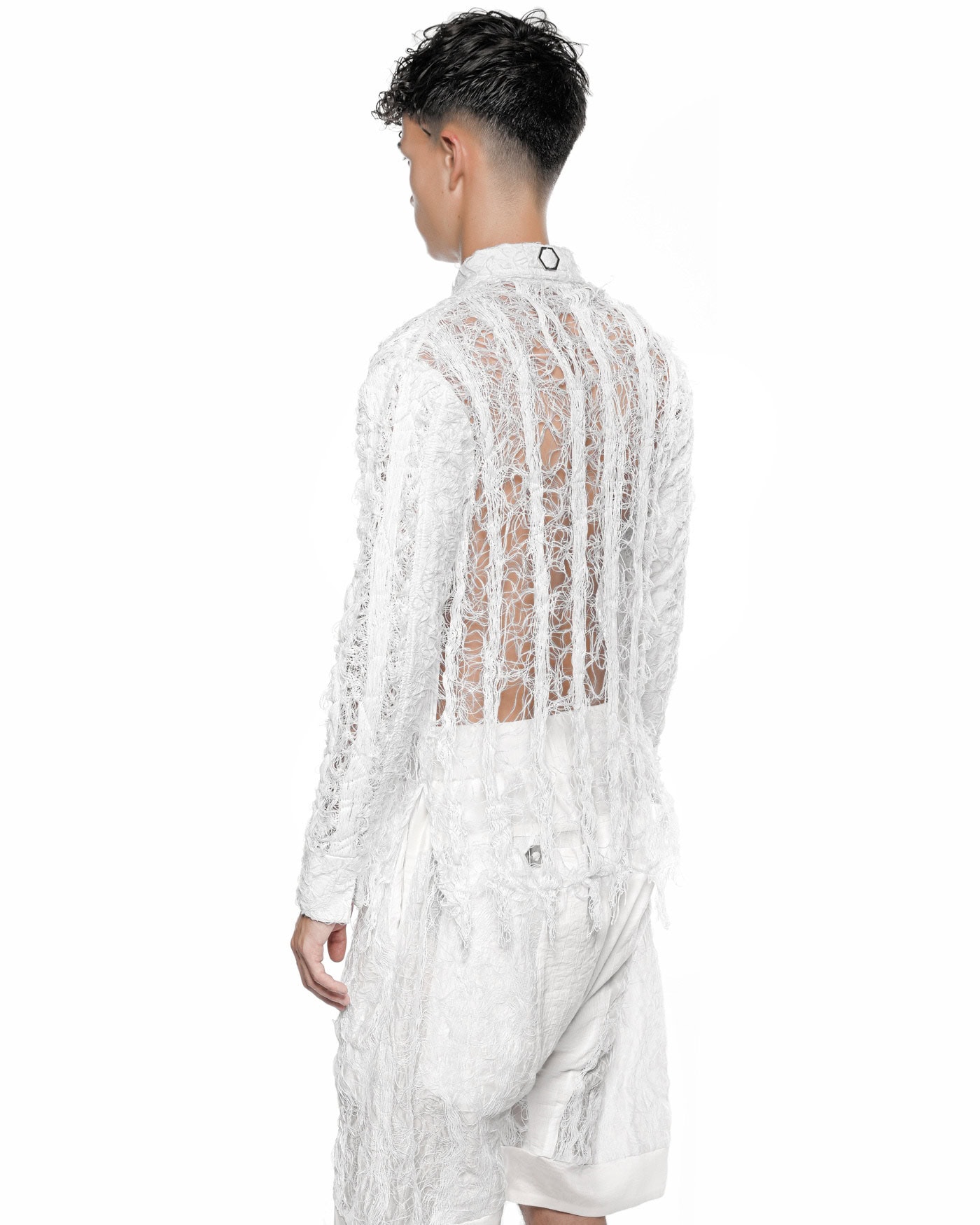 Filamentous Collar Optic Shirt - Image 7