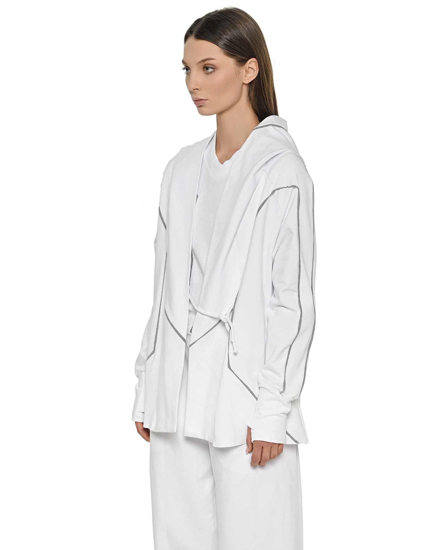 Cluster Hooded Secure Knit Cardigan - Image 5