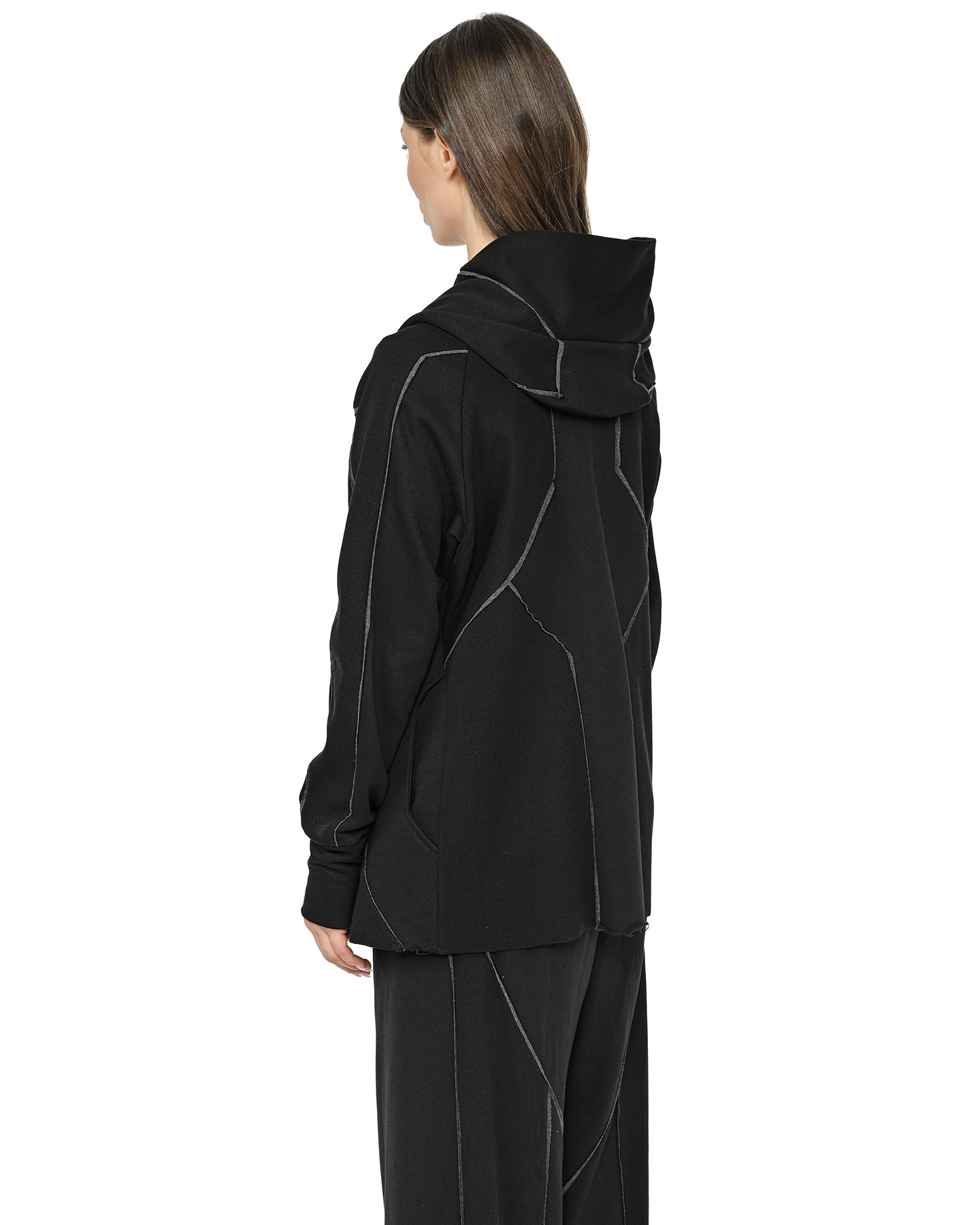 Cluster Hooded Secure Knit Cardigan - Image 6